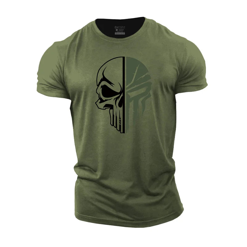 Skull Spartan Cotton T-shirts