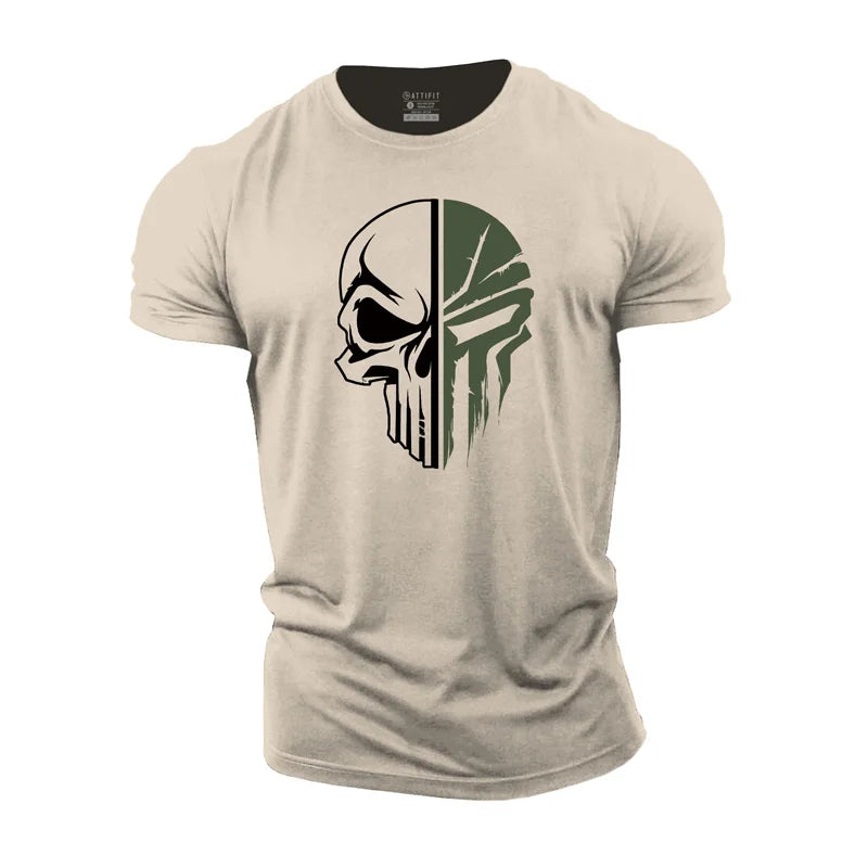 Skull Spartan Cotton T-shirts