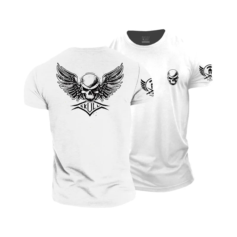Skull Wings Cotton T-shirts