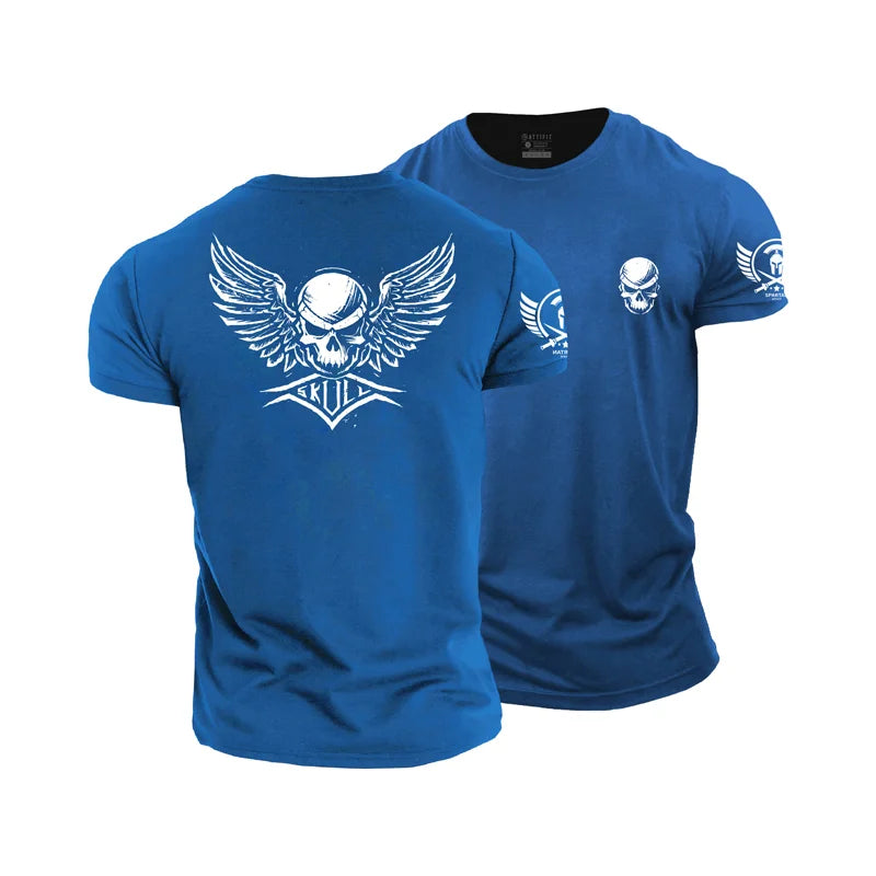 Skull Wings Cotton T-shirts