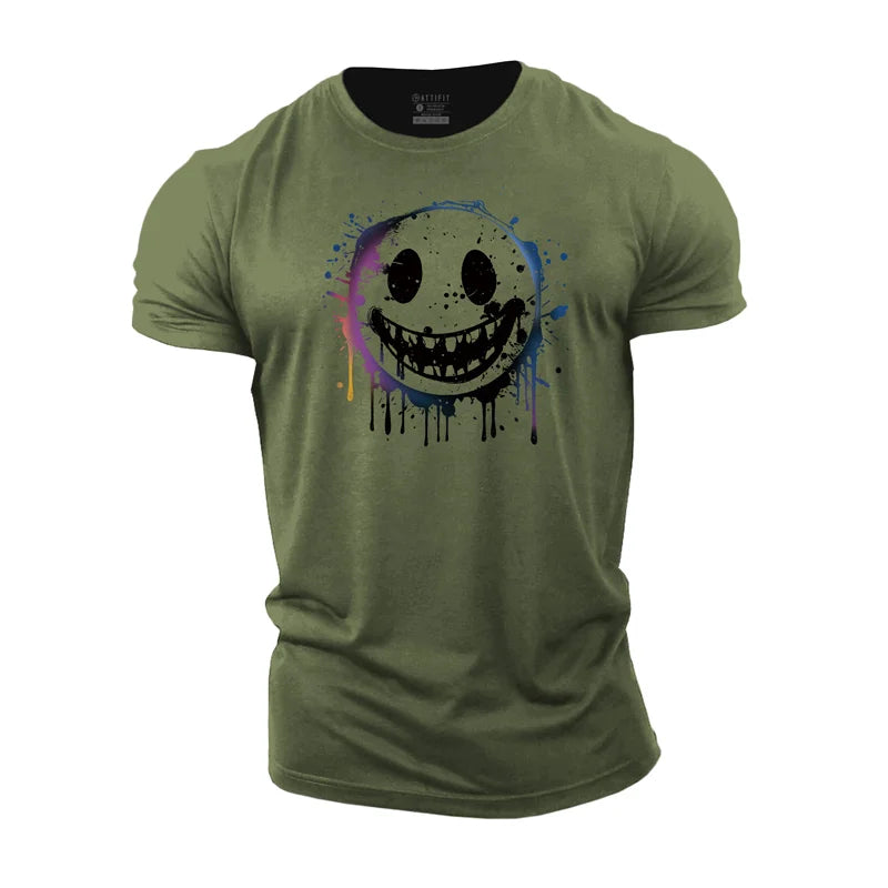 Smiley Graphic Cotton T-shirts