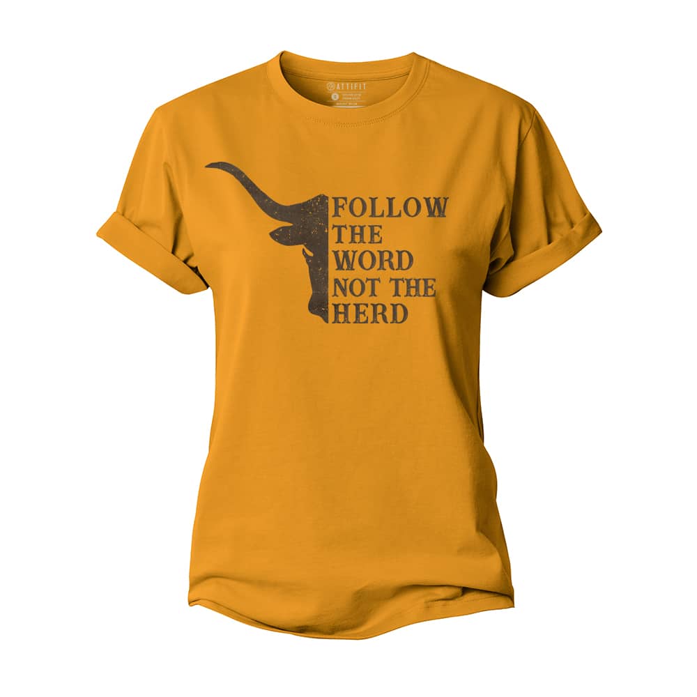 Follow The Herd Women's Cotton T-Shirt