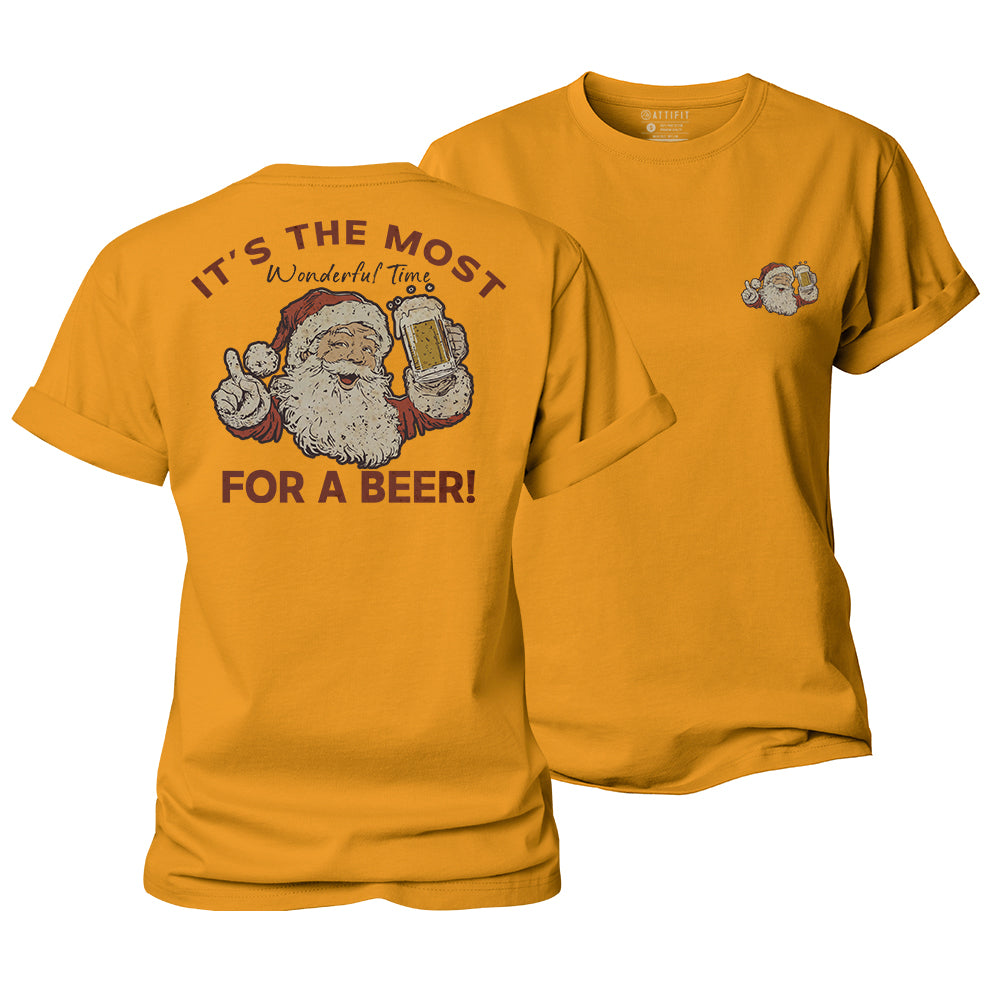 Christmas Beer Time Women's Cotton T-Shirt