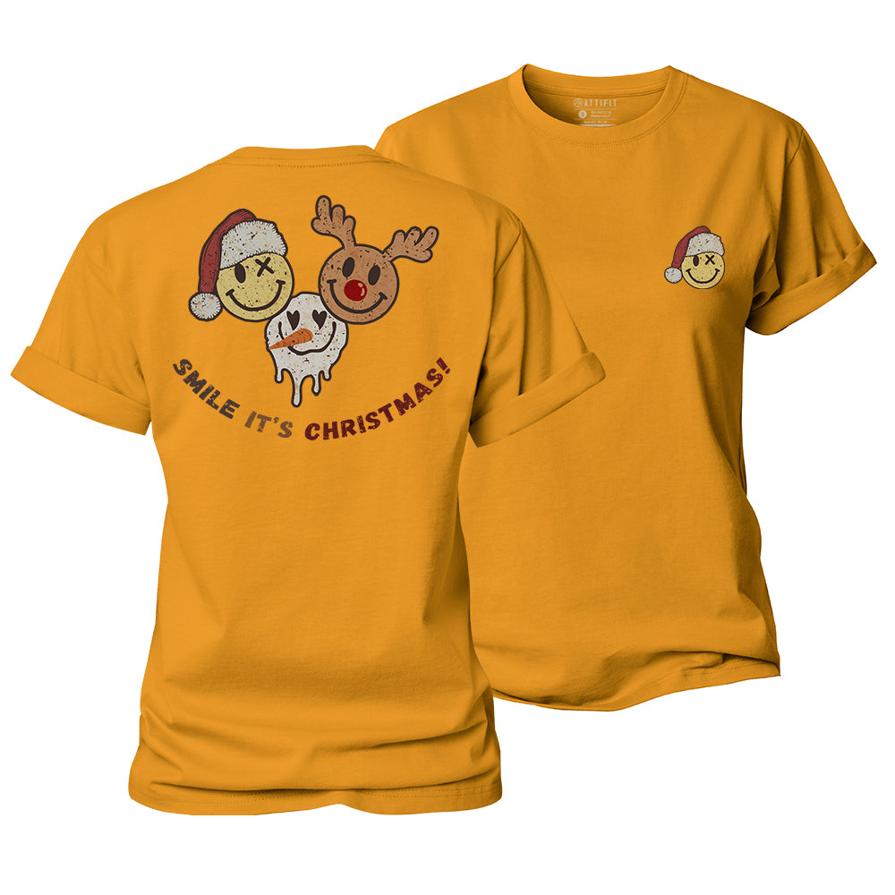 Smile At Christmas Women's Cotton T-Shirt