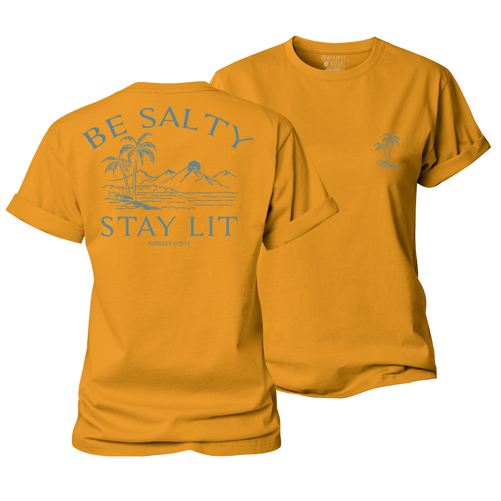 Be Salty Stay Lit Women's Cotton T-Shirt