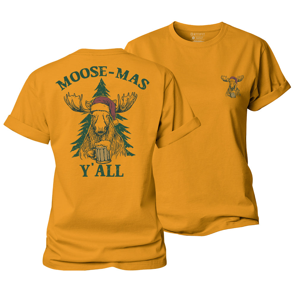 Moose-mas Y'all Women's Cotton T-Shirt