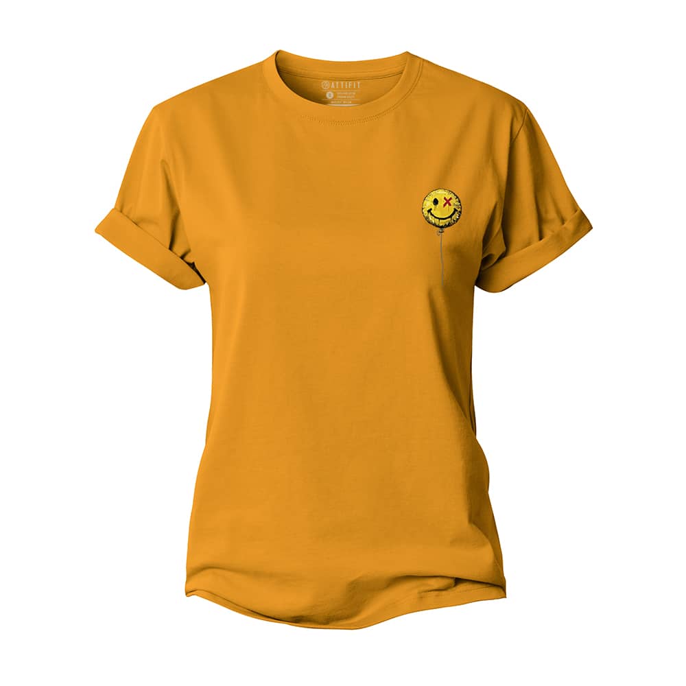 Mini Smiley Ballon Women's Cotton T-Shirt