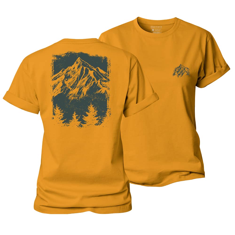 Mountain Tree Silhouette Women's Cotton T-Shirt
