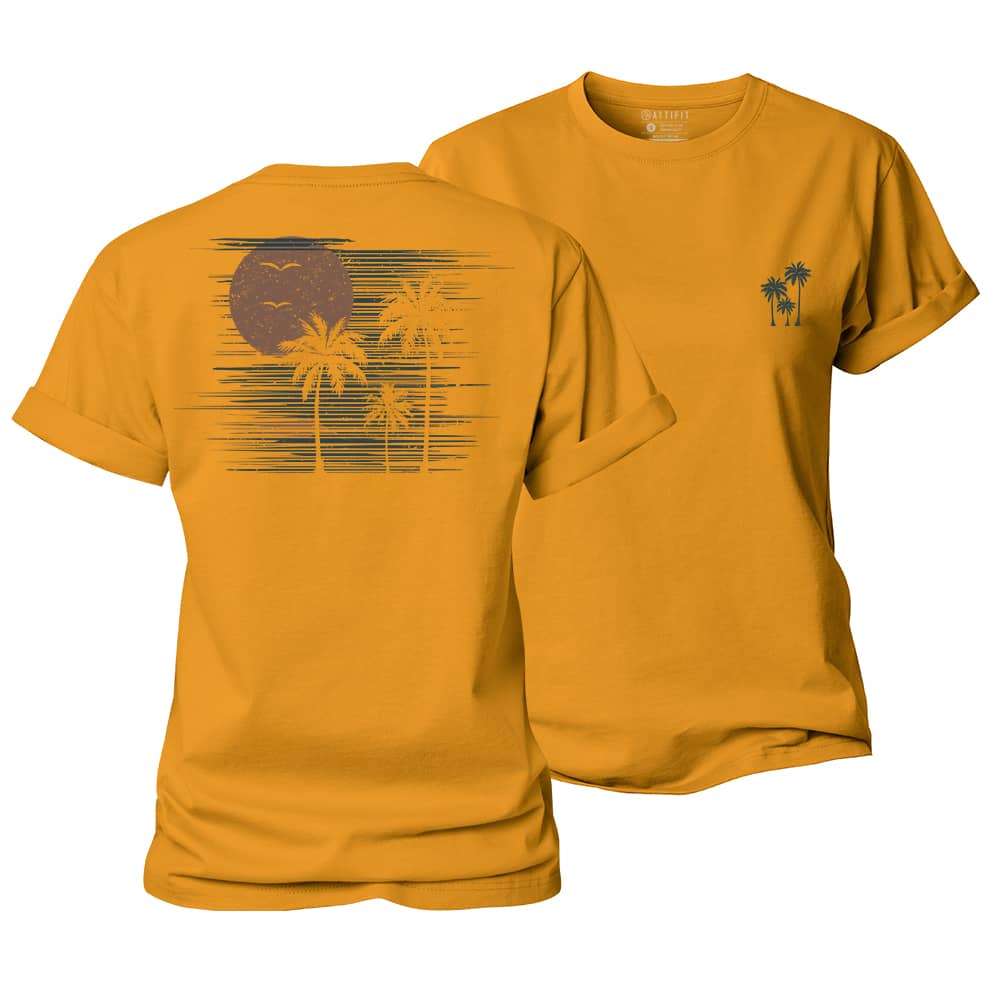 Sunset Palm Women's Cotton T-Shirt