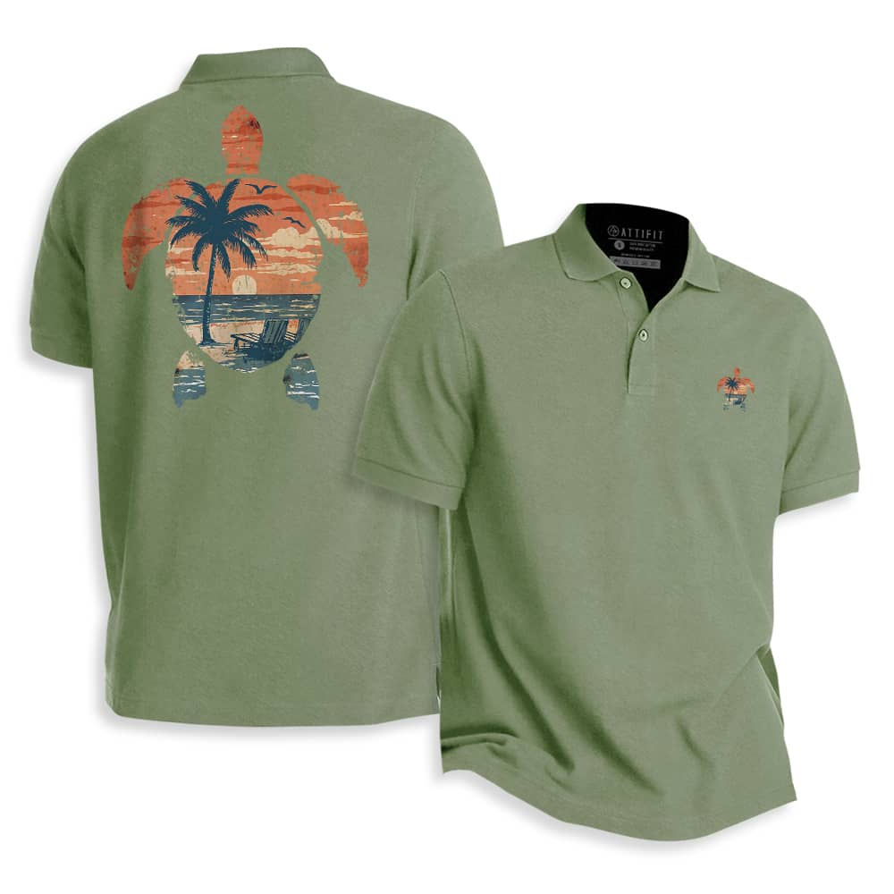 Happy Turtle Polo Shirt