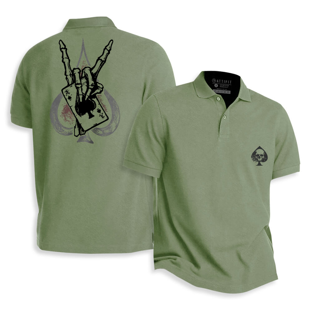 Skull Poker Polo Shirt