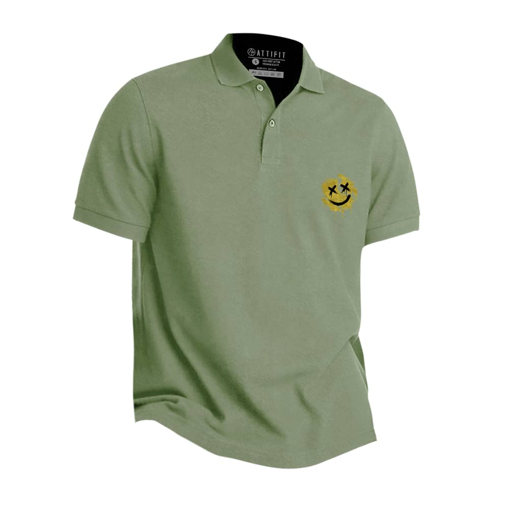 Mini Crack Smiley Polo Shirt