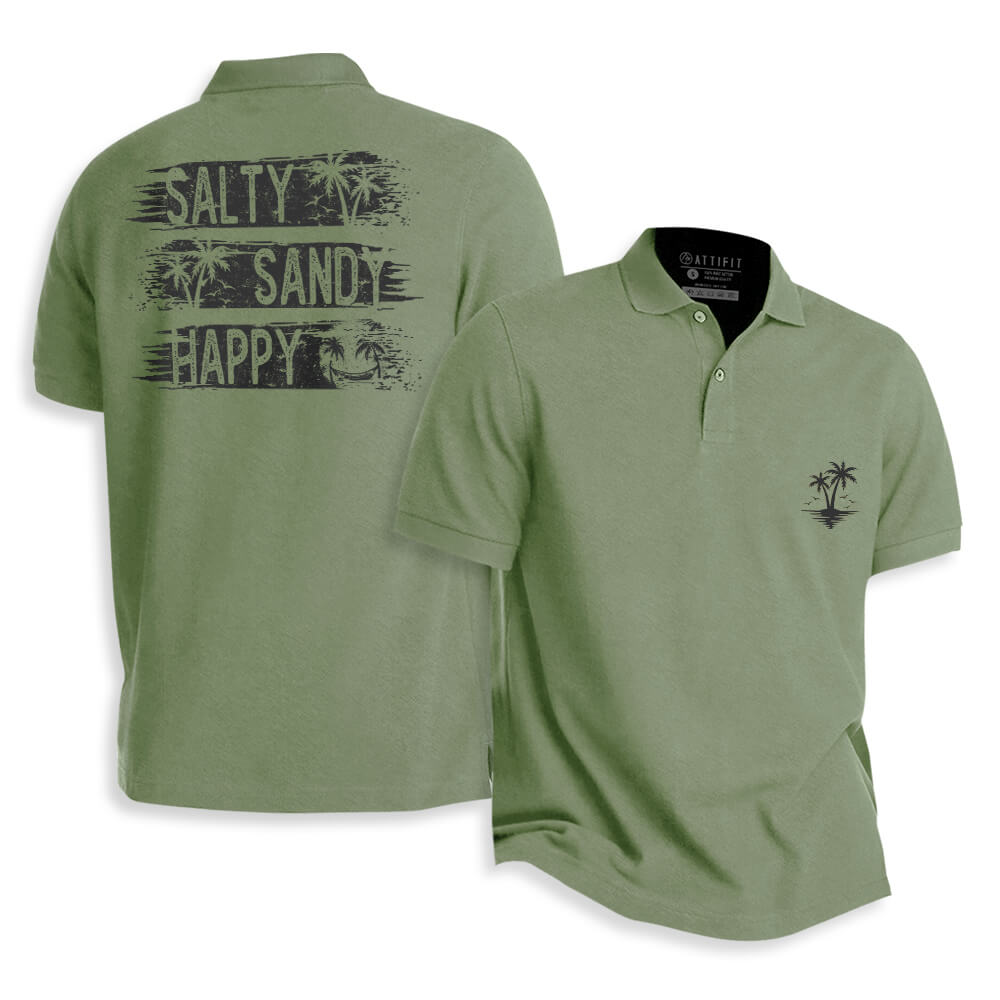Salty Happy Polo Shirt