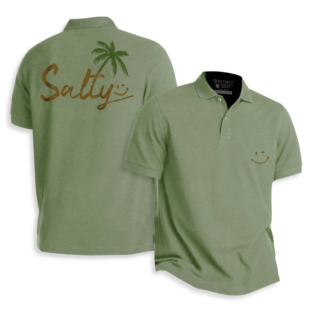 Salty Smiley Polo Shirt