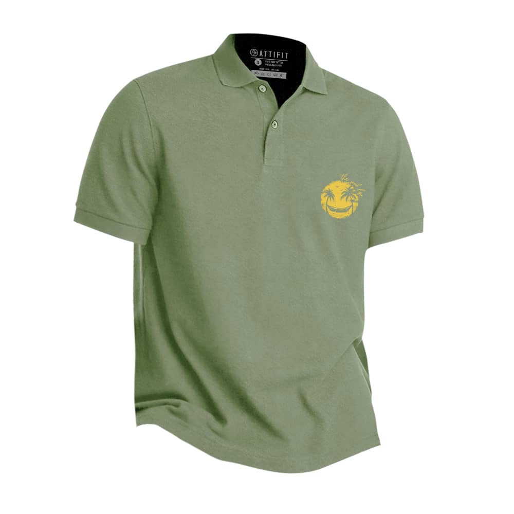 Mini Smiley Palm Tree Polo Shirt