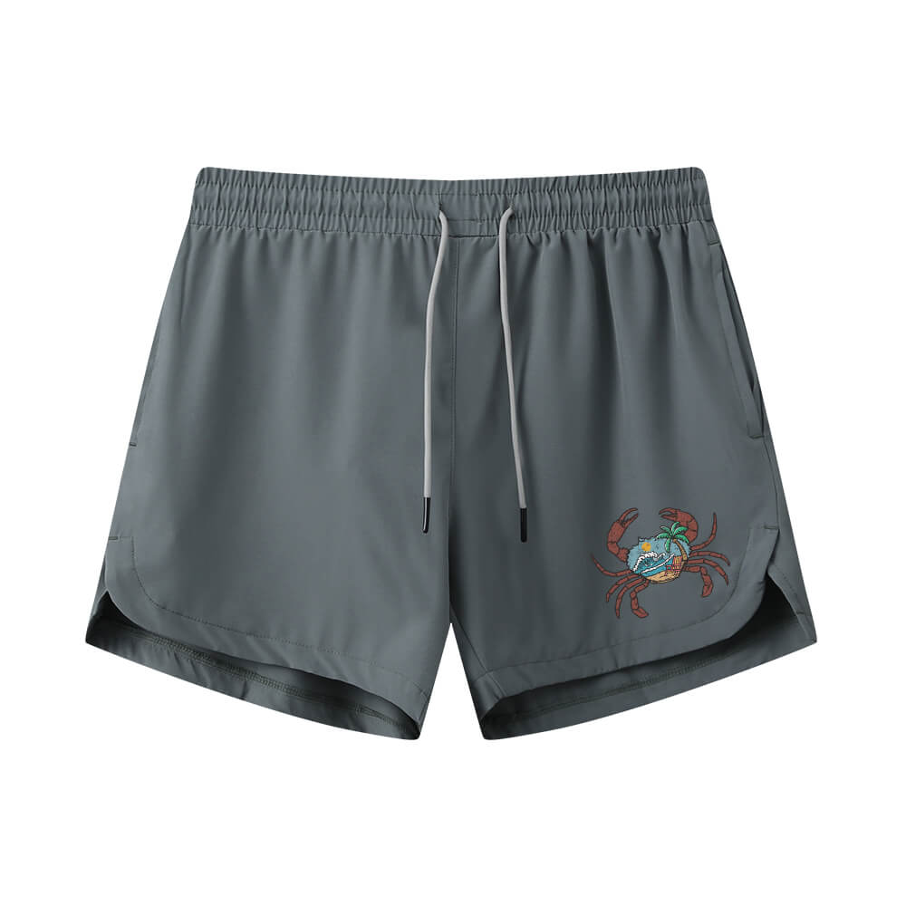 Beach Crab Athletic Quick-Dry Shorts