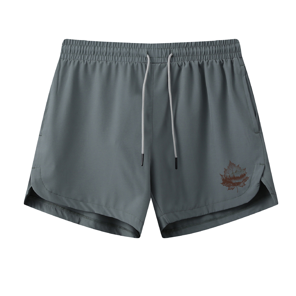 Leaf View Athletic Quick-Dry Shorts