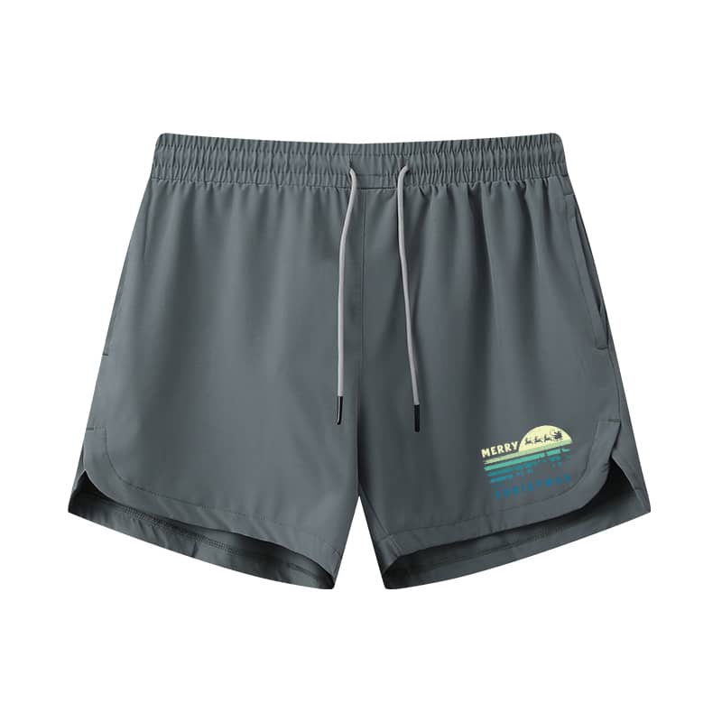 Merry Christmas Athletic Quick-Dry Shorts