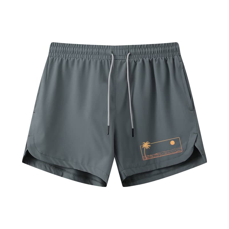 Sunset Sea Athletic Quick-Dry Shorts