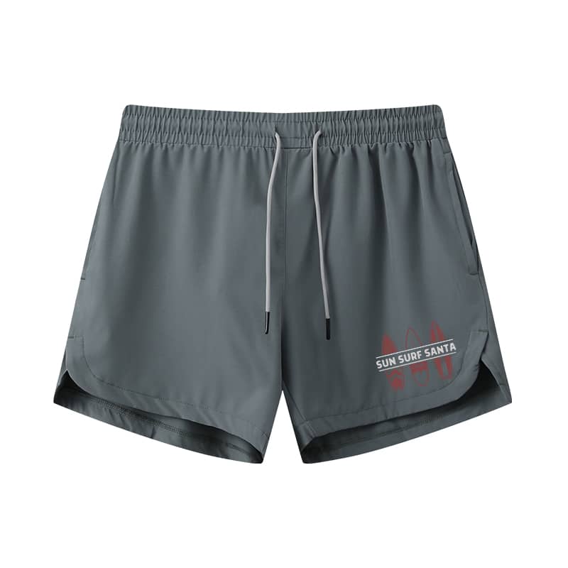 Sun Surf Santa Athletic Quick-Dry Shorts