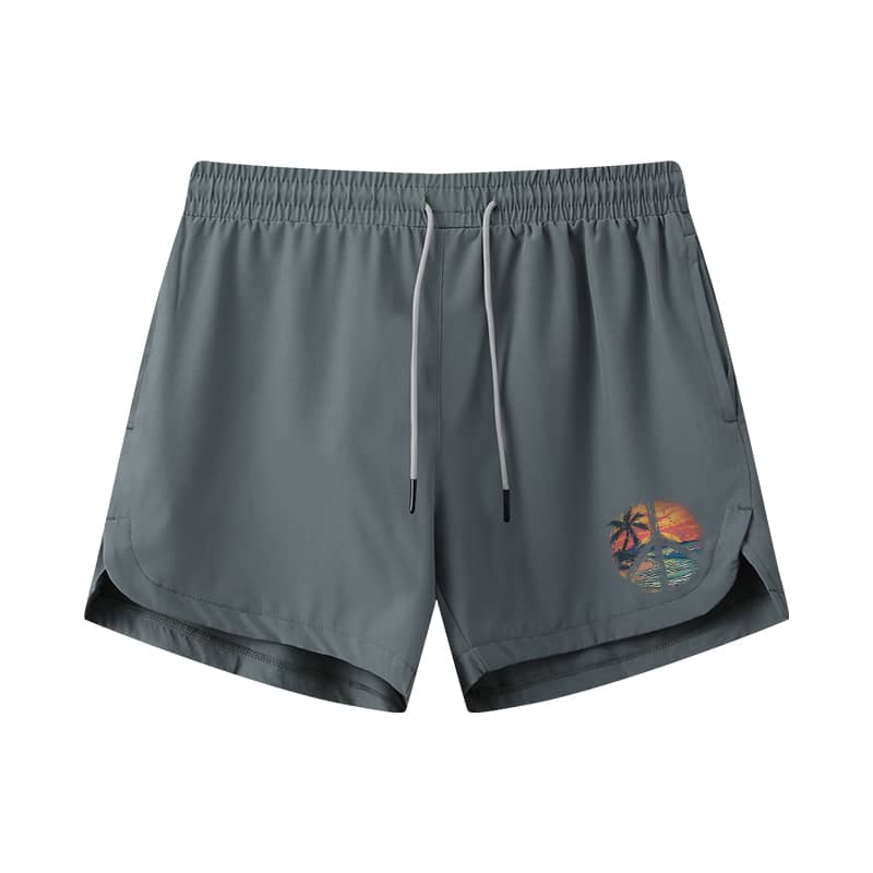 Peaceful Sea Athletic Quick-Dry Shorts