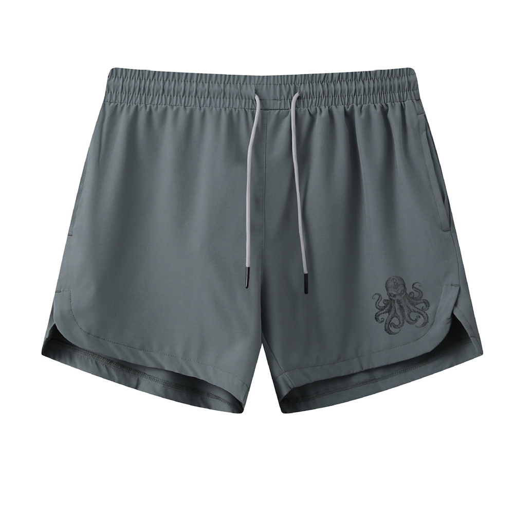 Viking Rune Octopus Athletic Quick-Dry Shorts