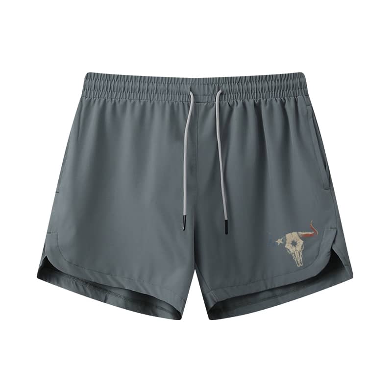 Longhorn Skull 5-Inch Quick-Dry Shorts