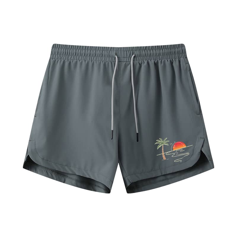 Sunset Drift Athletic Quick-Dry Shorts