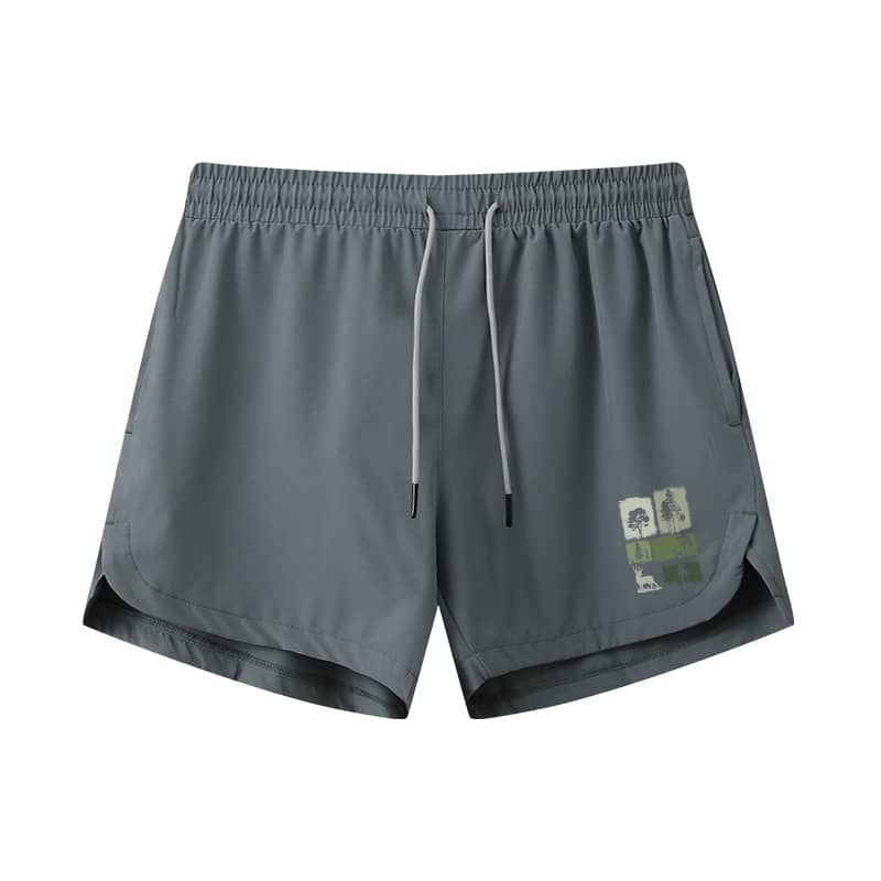 Tree Wildlife Silhouette Athletic Quick-Dry Shorts