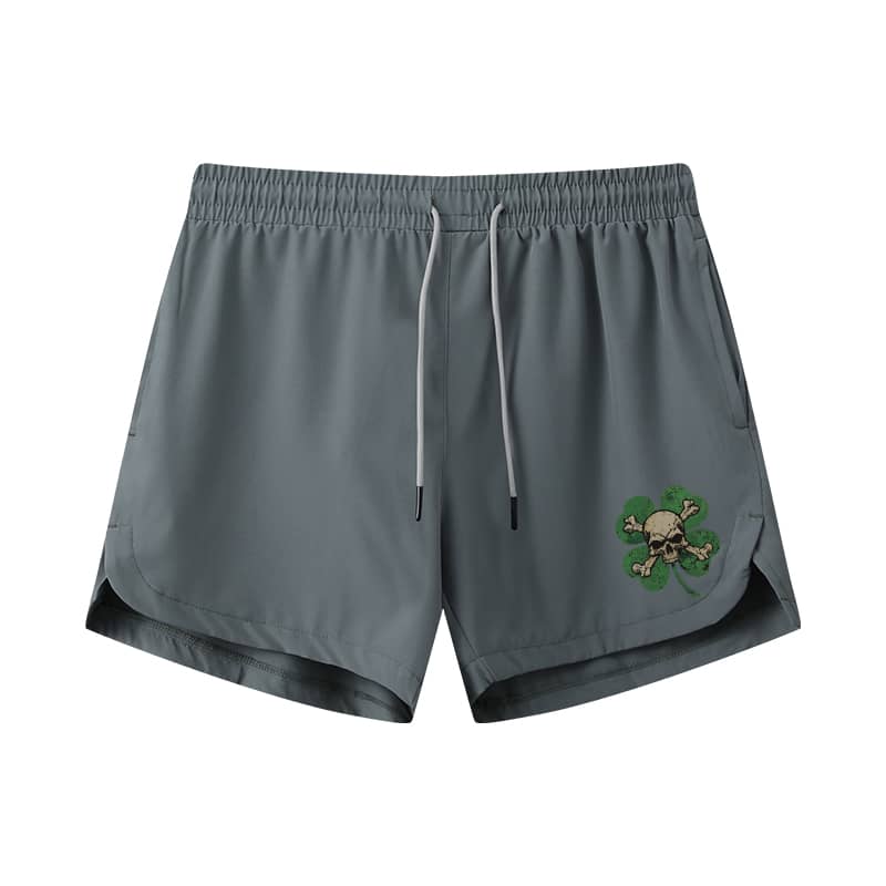 Lucky Skull Athletic Quick-Dry Shorts