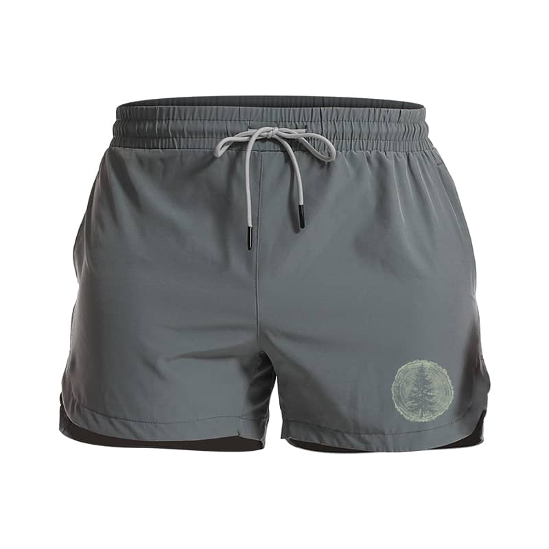 Pine Tree Ring 5-Inch Quick-Dry Shorts