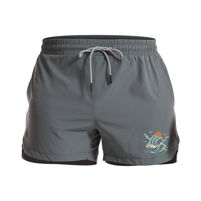 Bone Wave 5-Inch Quick-Dry Shorts