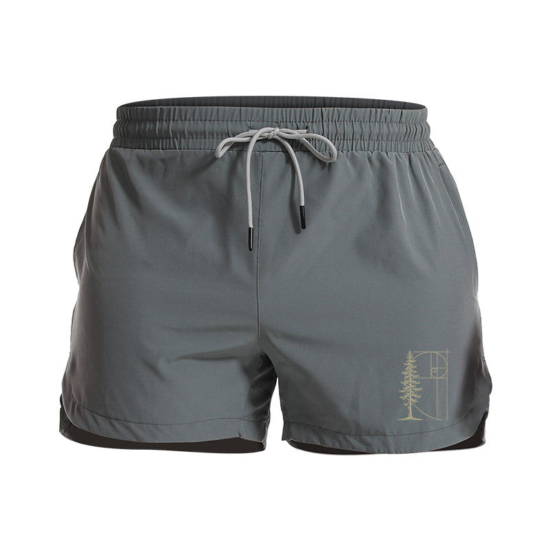 Golden Ratio Pine 5-Inch Quick-Dry Shorts