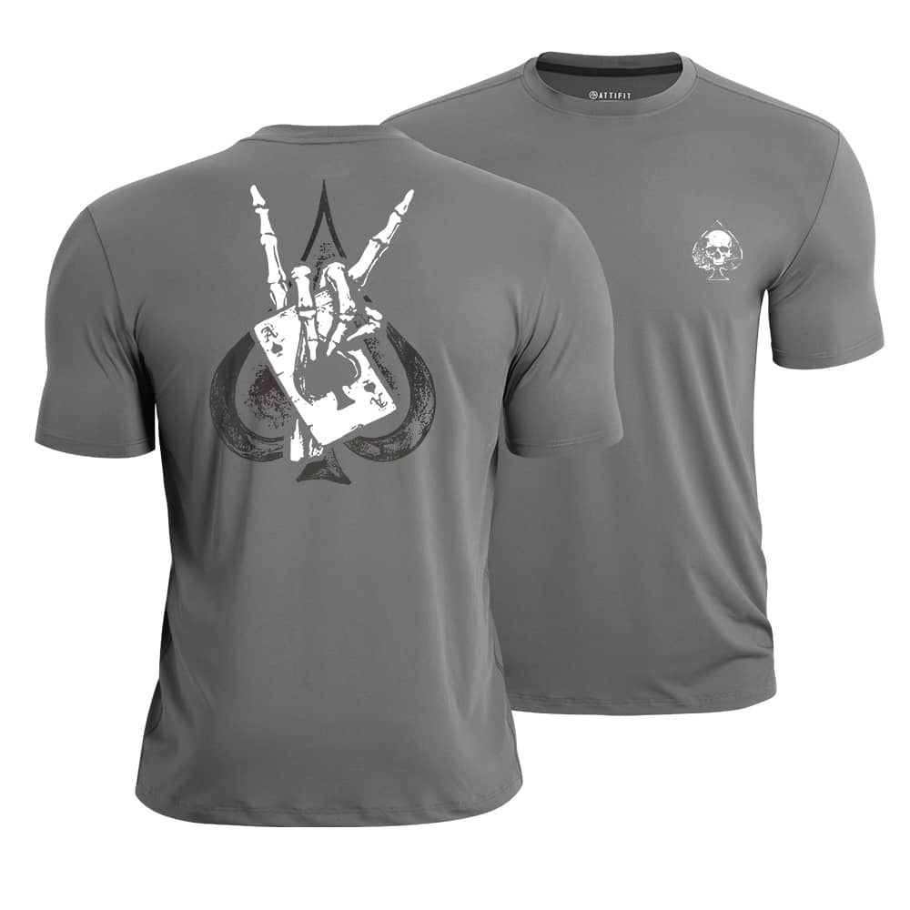 Skull Poker Athletic Quick-Dry T-Shirt