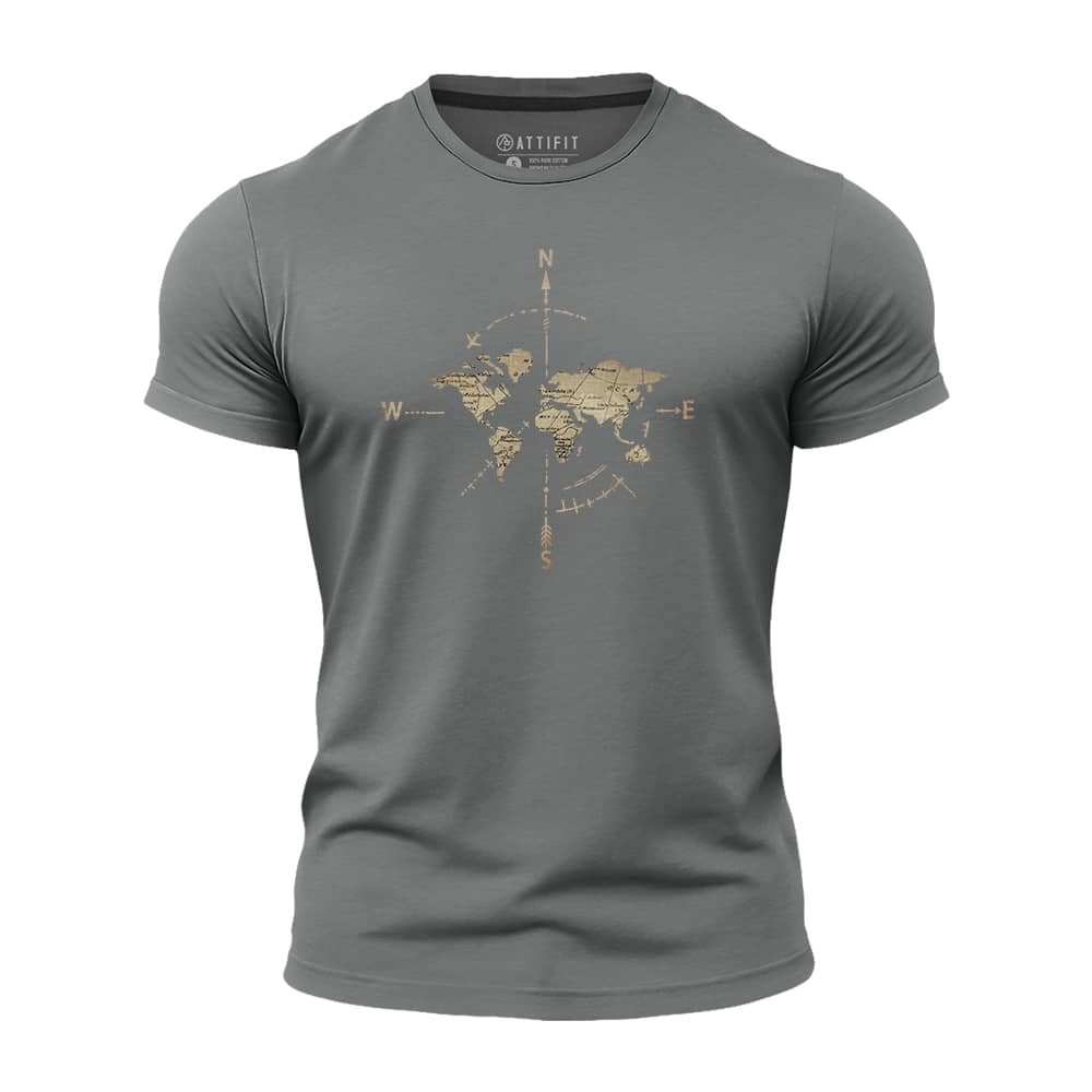 Compass Map Quick-Dry T-Shirt