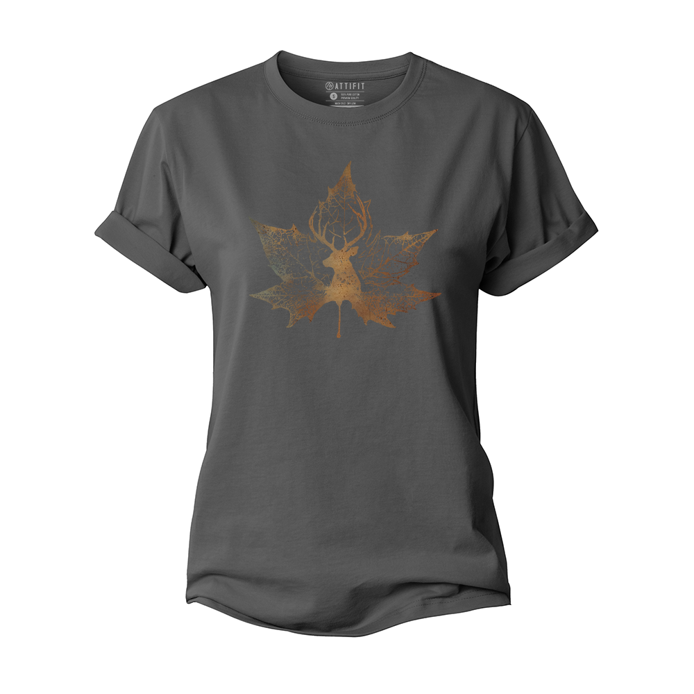 Deer Leaf Women's Cotton T-Shirt