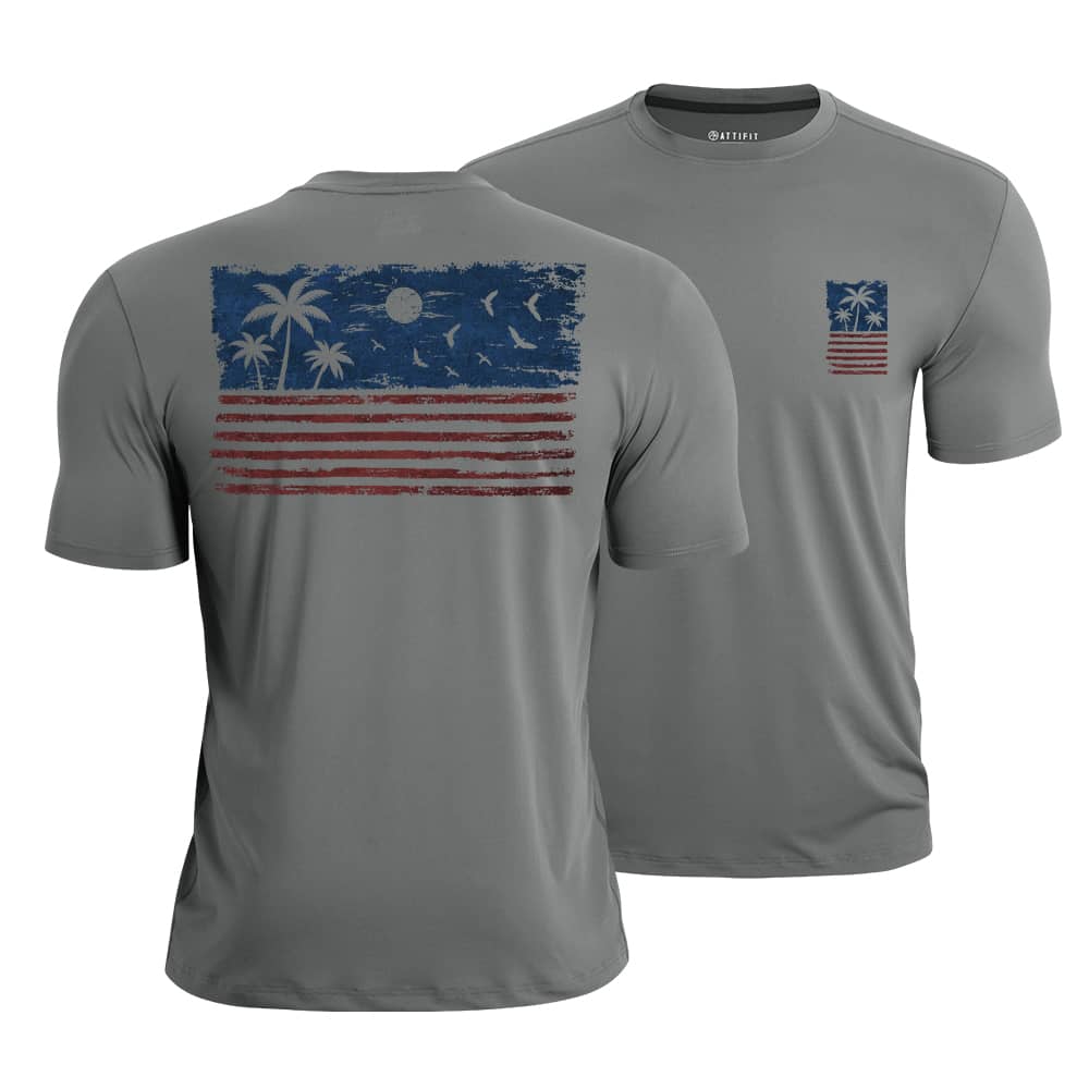 Palm Flag Quick-Dry T-Shirt