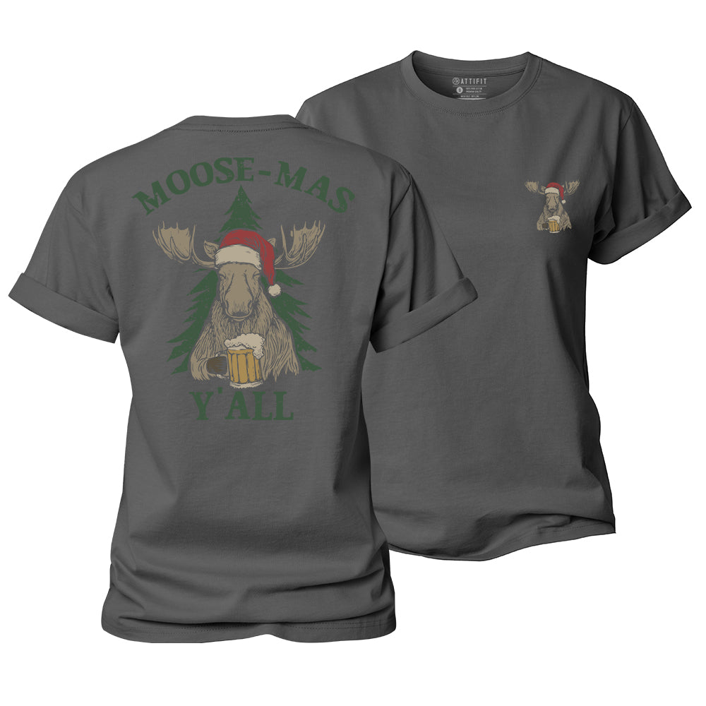 Moose-mas Y'all Women's Cotton T-Shirt