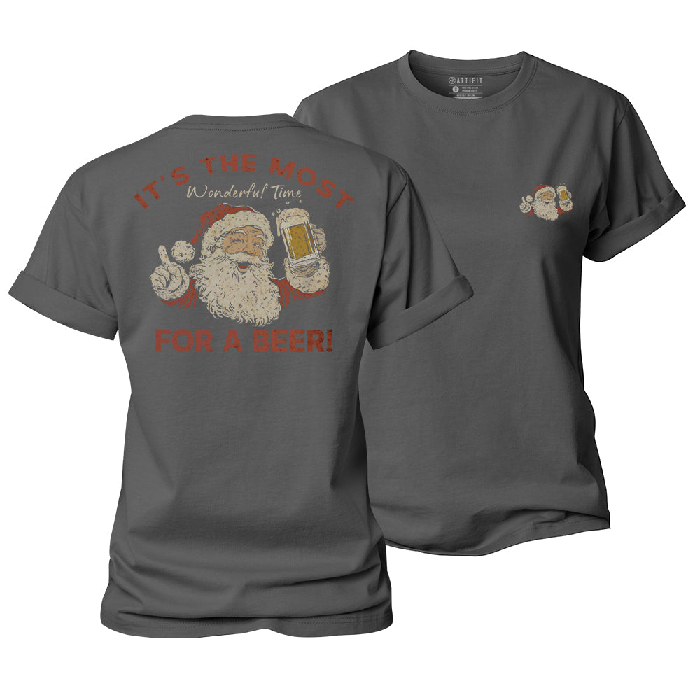 Christmas Beer Time Women's Cotton T-Shirt