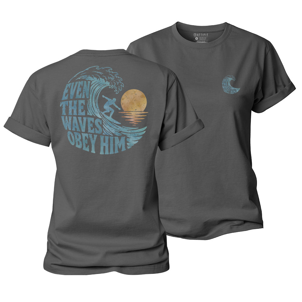 The Waves Obey Him Women's Cotton T-Shirt