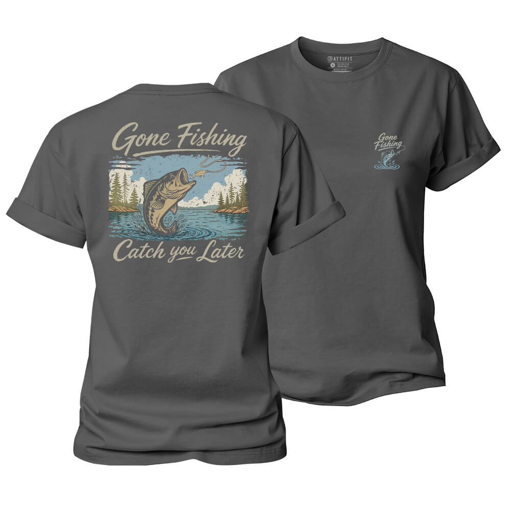 Gone Fishing Women's Cotton T-Shirt
