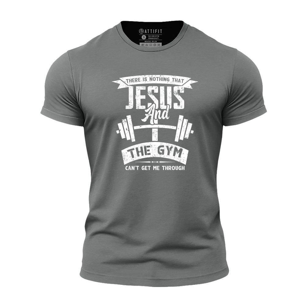 Jesus and The Gym Athletic Quick-Dry T-Shirt