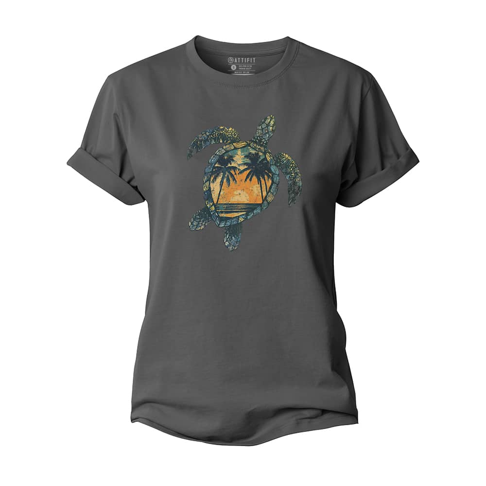Beach Turtle Women's Cotton T-Shirt