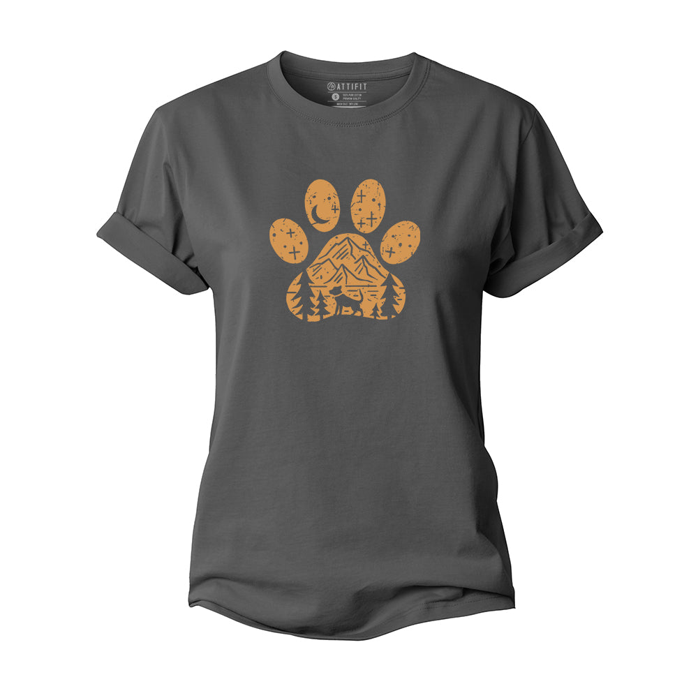 Dog Under The Stars Women's Cotton T-Shirt