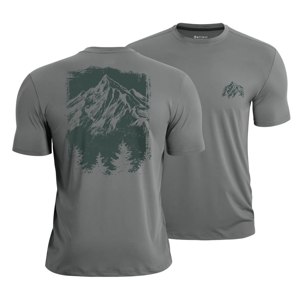 Mountain Tree Silhouette Quick-Dry T-Shirt