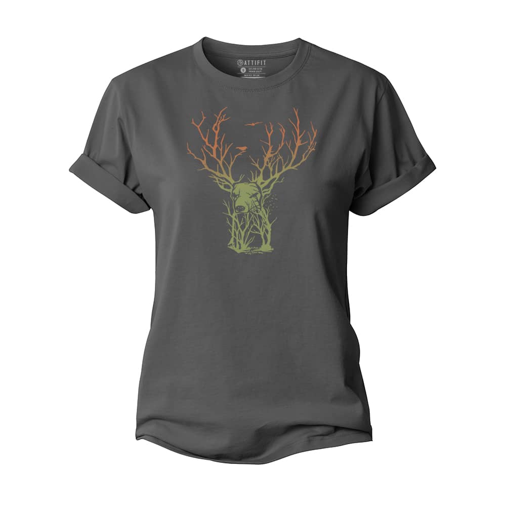 Twig Deer Women's Cotton T-Shirt