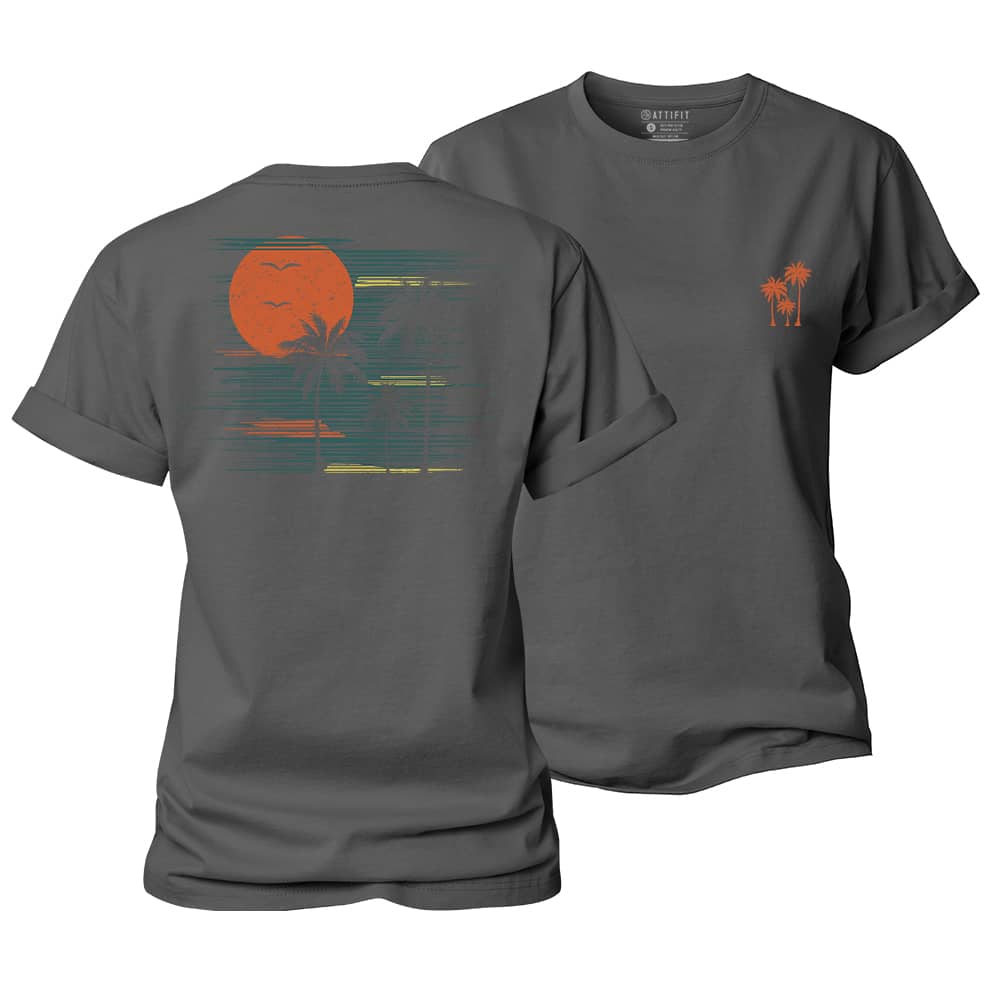Sunset Palm Women's Cotton T-Shirt