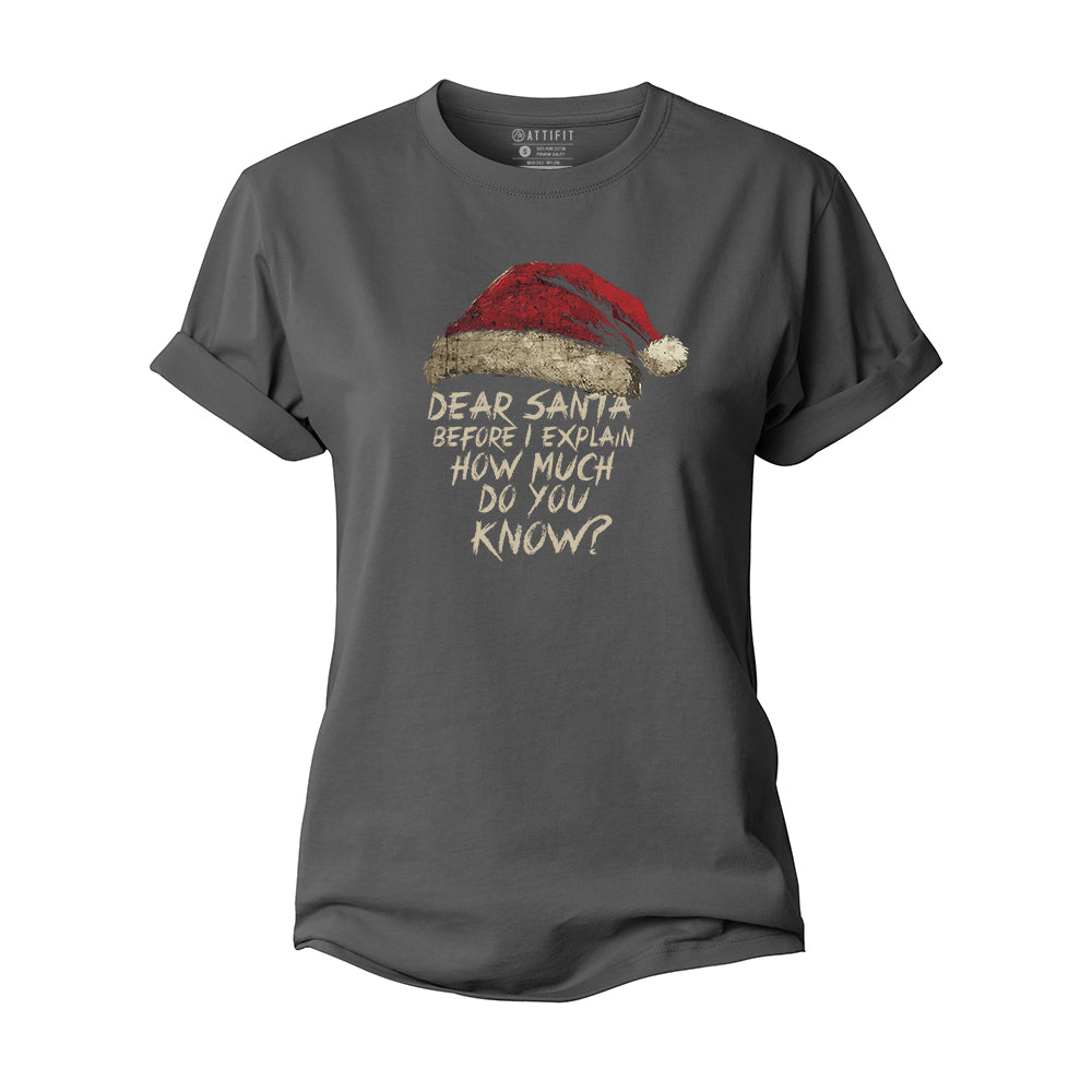Dear Santa Women's Cotton T-Shirt