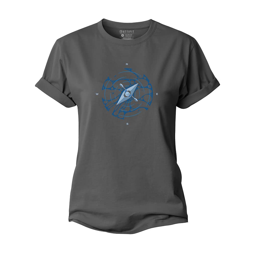 Lake Boat Compass Women's Cotton T-Shirt
