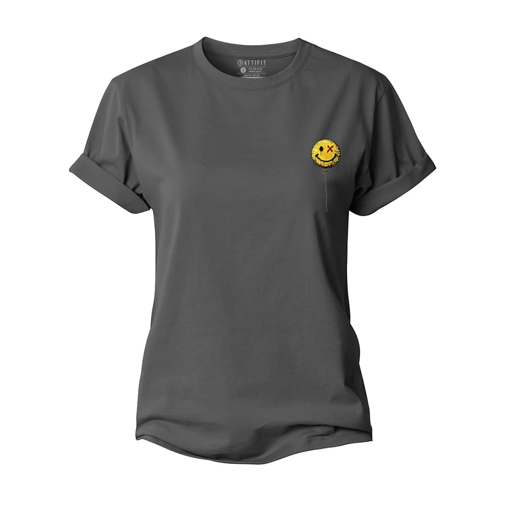 Mini Smiley Ballon Women's Cotton T-Shirt